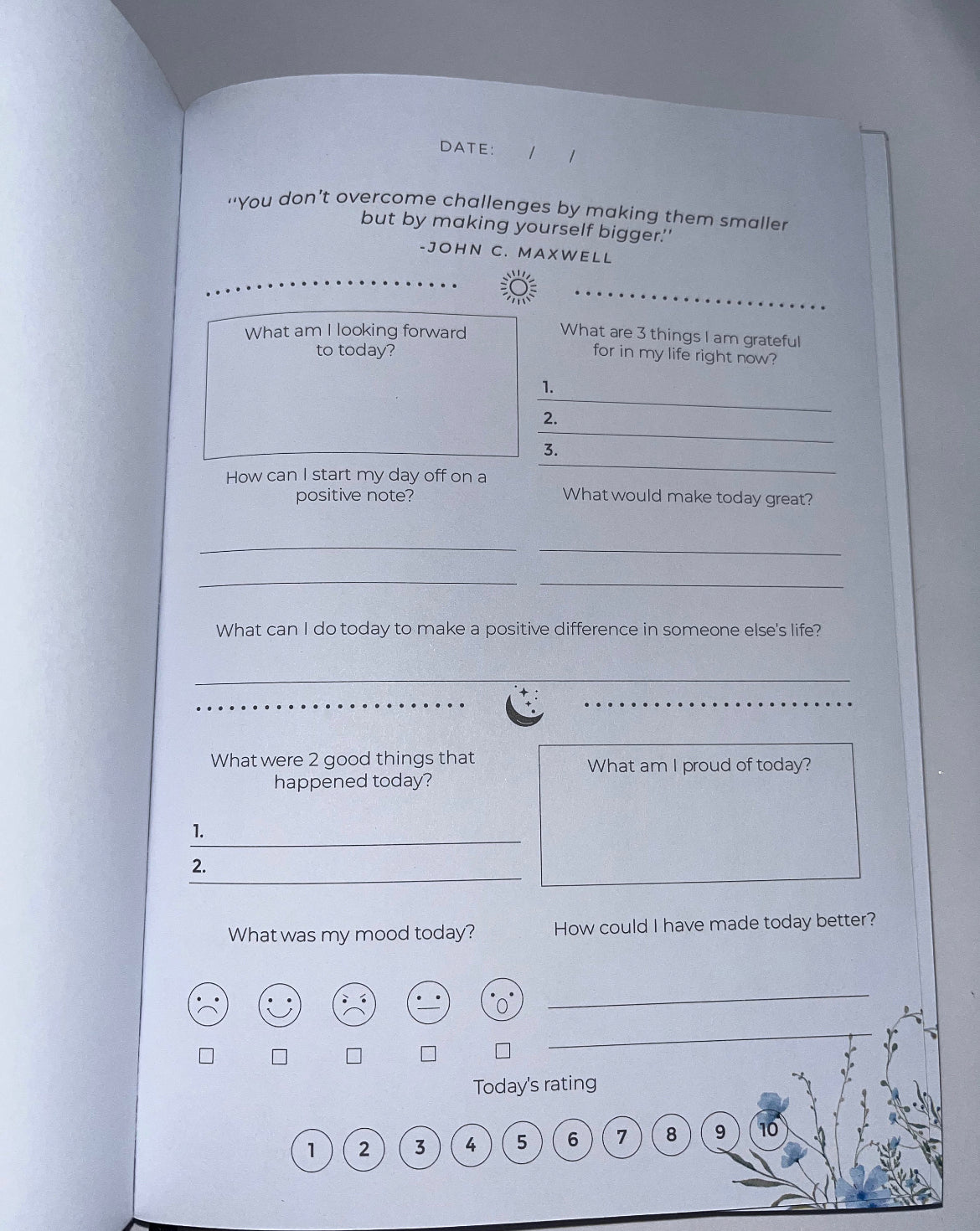 Daily Self Care Journal